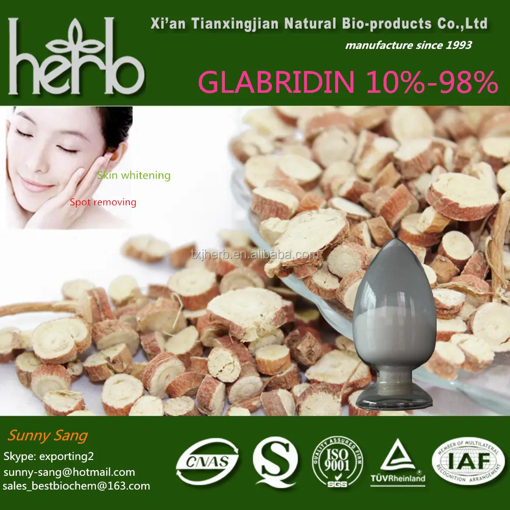 Licorice Extract CAS59870-68-7 glabridin Mỹ Phẩm cho trắng răng skin