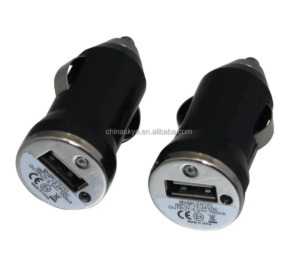 Car Cigarette Lighter Charger To Usb Adapter For Mp3- Iphone4- Ipod (Black)