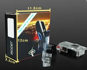 Top Seller Plug dan Bermain Nirkabel LED Logo Pintu Mobil Laser Proyektor Lampu