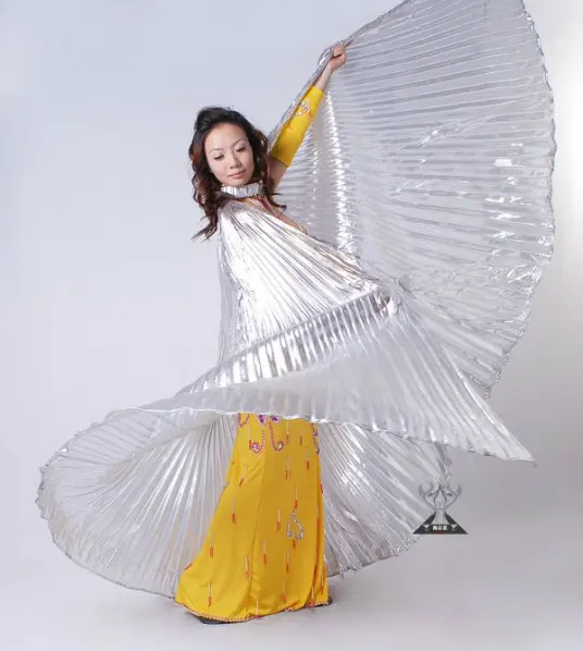 Gold Shinning large Belly dance costumes wings