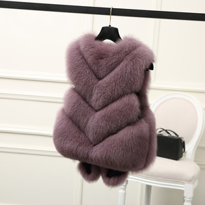 Natural <span class=keywords><strong>de</strong></span> <span class=keywords><strong>piel</strong></span> <span class=keywords><strong>de</strong></span> zorro chaleco largo Gilet moda <span class=keywords><strong>de</strong></span> <span class=keywords><strong>piel</strong></span> Real - Product Image 6