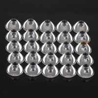 Collimateur réflecteur de lentille LED, verre optique 40x20mm 5/8/10/15/25/30/45/60/90/120 degrés, pour lampe LED 1W 3W 5W