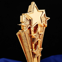 Vente chaude étoile trophée tasse Super qualité personnalisé haut de gamme métal résine Statuette résine trophée tasse