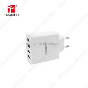 SAA TUV KC 认证移动电源电话 USB 充电器快速充电站 5 V 4.2A 21 W 4 端口多 USB 充电器研发由 Toye