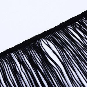 Vendita Calda: Frange in Raso con Nappine <span class=keywords><strong>per</strong></span> <span class=keywords><strong>Tende</strong></span>, Sfumatura a Tre Colori <span class=keywords><strong>per</strong></span> Abiti Latini - Product Image 5