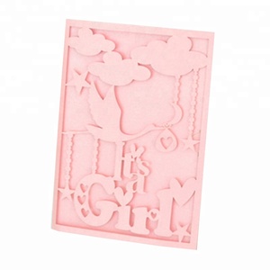 Laser Cut Boys and <strong>Girls</strong> <strong>Baby</strong> Shower Decoration Wedding Invitation <strong>Card</strong> - Product Image 4