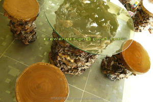 Escultura de madera adornos de jardín - Product Image 6