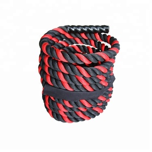 100% Đen poly Dacron bền & thân thiện với môi 1.5 trong 30ft Gofit Combat Rope - Product Image 4