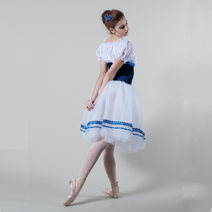 Vestido <span class=keywords><strong>de</strong></span> Princesa Clásico Blanco para Niñas, Estilo Primavera, Disfraz <span class=keywords><strong>de</strong></span> Ballet Giselle para Representaciones Escénicas - Product Image 3