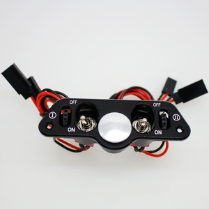 파란 금속 연료 점 RC 헬기 비행기 형을 위한 스위치를 가진 이중 전원 스위치 - Product Image 4