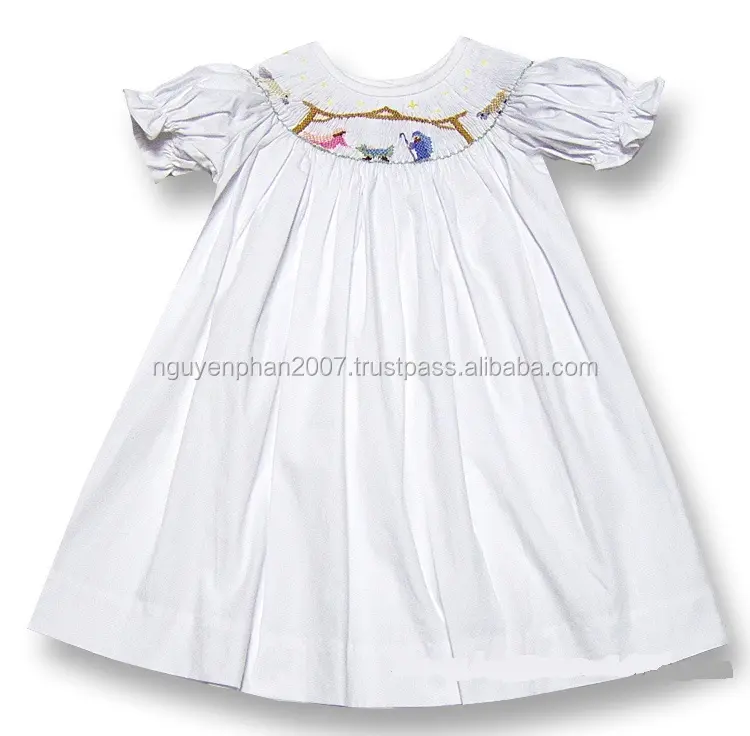 Smocked dresses for Christmas 2014