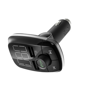 Transmisor FM Bluetooth T50, <span class=keywords><strong>Kit</strong></span> de Cargador para Auto, Adaptador de Audio, Receptor de Radio, Modulador de Música Inalámbrico con Módulo de Micrófono - Product Image 3