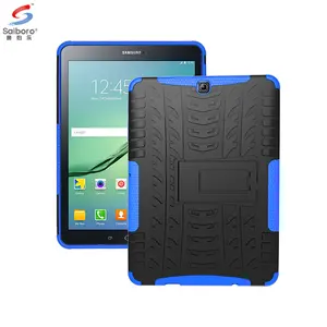 Saiboro נגד הלם Tablet כיסוי מקרה עבור Samsung Galaxy Tab S2 9.7 T810 T710 Kickstand מקרה