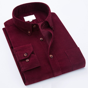 Camicie Casual in <span class=keywords><strong>velluto</strong></span> <span class=keywords><strong>a</strong></span> <span class=keywords><strong>coste</strong></span> personalizzate <span class=keywords><strong>a</strong></span> maniche lunghe da <span class=keywords><strong>uomo</strong></span> - Product Image 6