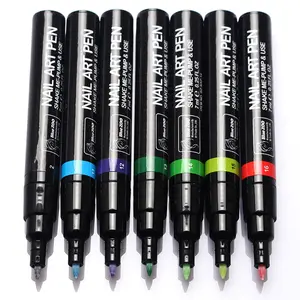 美甲工具批发 3D 美甲画笔点花笔指甲油笔 16 种颜色