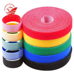 <span class=keywords><strong>3</strong></span>/4-Inch Màu Sắc Buộc Các Băng Roll double sided <span class=keywords><strong>Hook</strong></span> & Vòng Dính Dây Cáp Dây Tie Băng - Product Image 1
