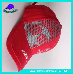 2017 Nuevo Estilo Rojo Gorra de Béisbol Con Malla Decoración de Campeones - Product Image 2