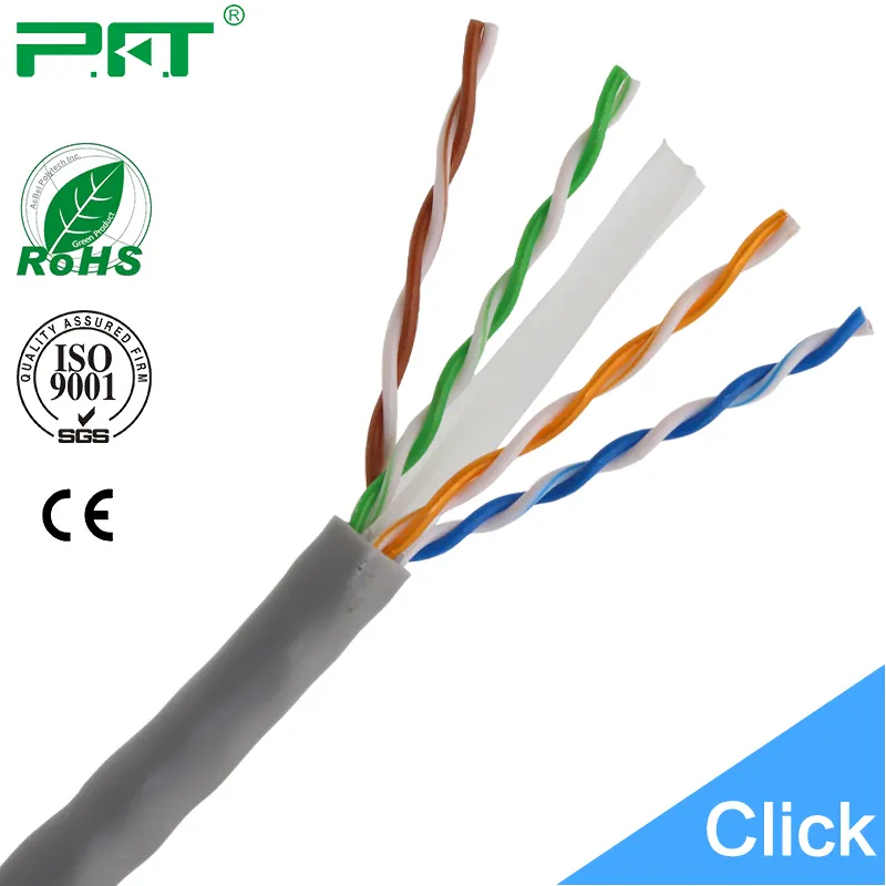 심천 완벽한 회사 생산 Cat5e d-링크 lan 케이블 cat6 305 미터 롤