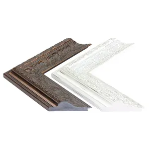 Yiwu junlin <span class=keywords><strong>doré</strong></span> style européen fantaisie cadre photo moulage en polyuréthane - Product Image 4