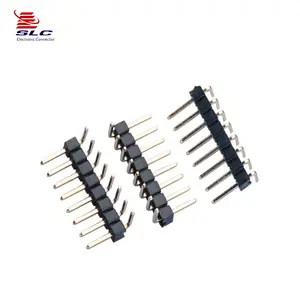 2-40 Pin 2.54mm Pin Başlık H1.0/1.5/2.5mm tek sıra sağ açı tipi