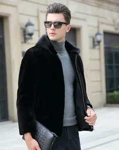 YR1133 Denmark Import Top Quality Mink Fur Jacket for Men