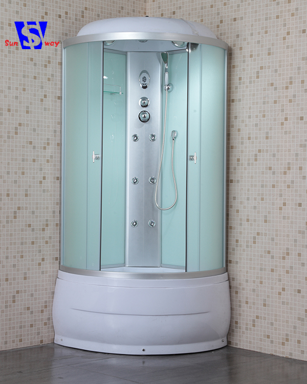 D'aluminium En circulation Cadre Rond L'ukraine 90x90 CM Cabines De Douche