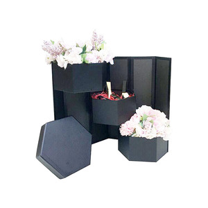 Hebei Huiya Three-tier <strong>Hexagonal</strong> Flower <strong>Gift</strong> <strong>Box</strong> and Rotatable Flower <strong>Box</strong> - Product Image 1