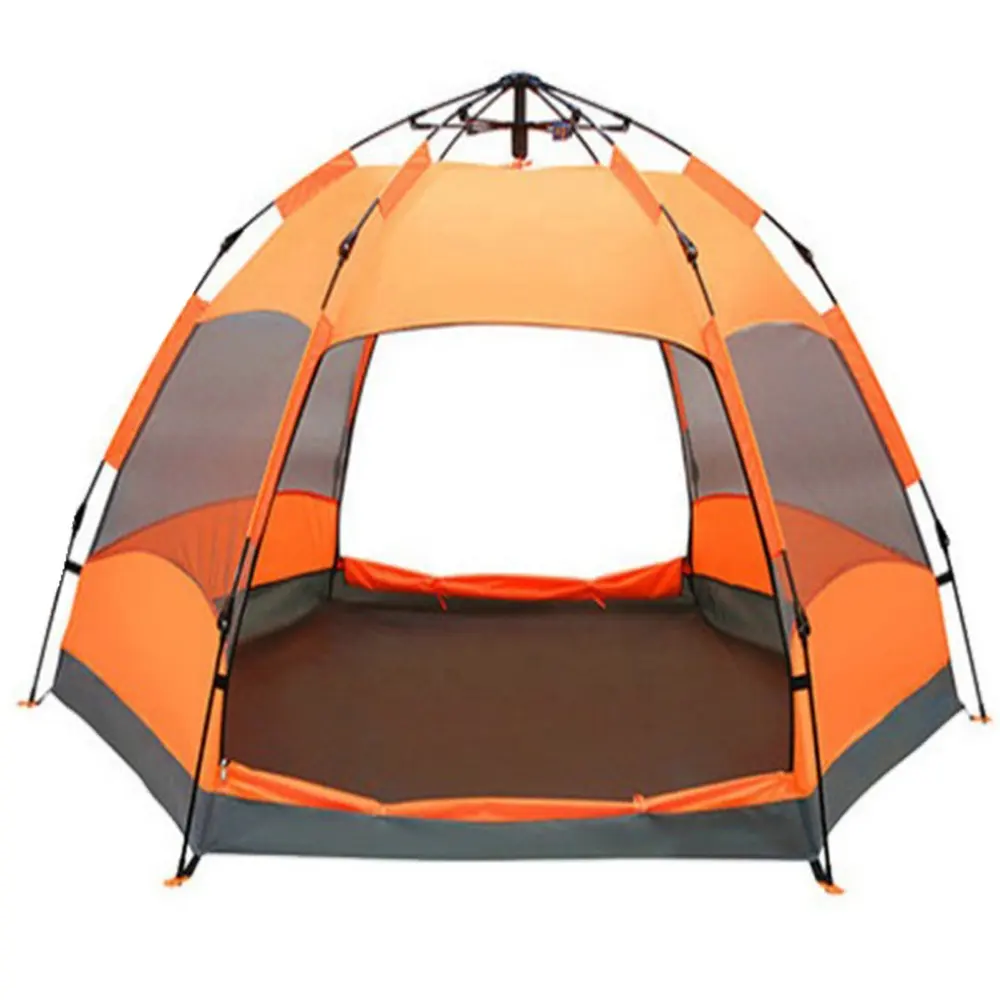 Automatische Outdoor 2 Deur 5-8 Mensen Hexagon Tent Outdoor Camping
