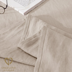 Ensemble <span class=keywords><strong>de</strong></span> draps <span class=keywords><strong>de</strong></span> <span class=keywords><strong>lit</strong></span> <span class=keywords><strong>de</strong></span> luxe en lin pur 4 pièces/6 pièces Floral/noël/personnage/feuilles motifs marins 100% lin - Product Image 4