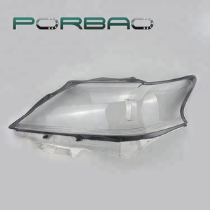 PORBAO Accessoires De Voiture Nouveau Style Bordure Noire En Plastique Transparent Verre <span class=keywords><strong>Phare</strong></span> Lentille Couverture pour RX350/RX270 2013-2015 Année - Product Image 2