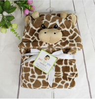 Couverture de tête d'animal pour bébé emmaillotage de nouveau-né literie super douce et confortable pour bébé