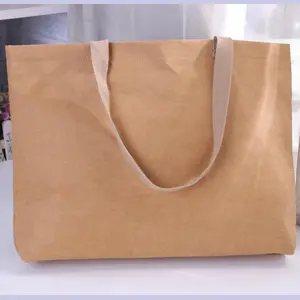 2018 Venta caliente lavable kraft de papel de bolsa de papel lavable celulosa bolsa