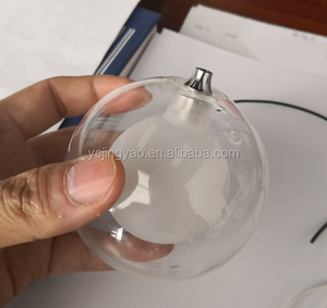 Vòng Trang Trí Hai Lớp Chịu Nhiệt Borosilicate Frosted Glass Lamp Shade Với G4 Fitter - Product Image 3