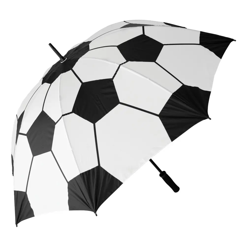 Guarda-chuva reto para futebol, à prova de vento