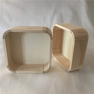Unfinished Pine Wood Display Tray Organizer Round Corners Wood Gift <strong>Box</strong> Without Lid <strong>Empty</strong> Wooden <strong>Hamper</strong> Boxes for Package Gifts - Product Image 6