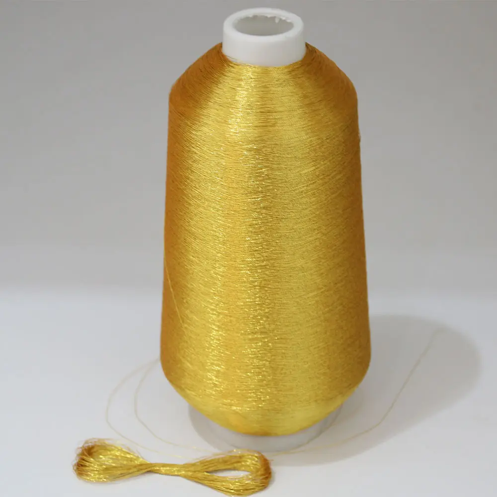 Pure Gold Metallic Yarn High品質ThreadためEmbroidery