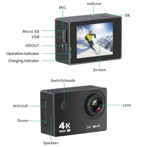 16MP 60fps hd 1080 caméscopes action caméra 4 k dash cam fonction - Product Image 2