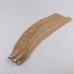 Cinta de trama de piel dibujada doble en extensiones de cabello humano Cinta humana afroamericana 100% Remy indio 20 piezas/paquete de existencias - Product Image 4