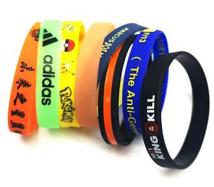 Pulseiras de Silicone Personalizadas Baratas e à Prova d'Água, Ecológicas, Design de Arte Popular para Promoção - Product Image 1