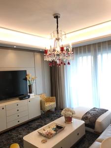 Lustre en cristal <span class=keywords><strong>rouge</strong></span>, 8 lumières, vente directe d'usine, luminaire décoratif d'intérieur, idéal pour un salon, une Villa ou un salon, Deoc K9 - Product Image 2