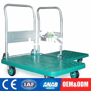 अनुकूलित चार पहियों 300kg foldable औद्योगिक मंच ट्राली - Product Image 5