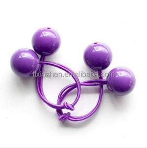 Bandas Elásticas para Coleta de Alta Calidad, Lazos para el Cabello Coloridos con Decoración de Cuentas Pastel, Bandas Elásticas de Goma para el Cabello - Product Image 1