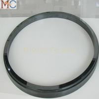 Anneau d'étanchéité en carbure de silicium SIC de haute précision et haute résistance pour applications industrielles, taille personnalisée