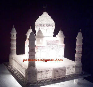 Hermosa Réplica del Taj Mahal de Mármol para Decoración del Hogar - Product Image 1