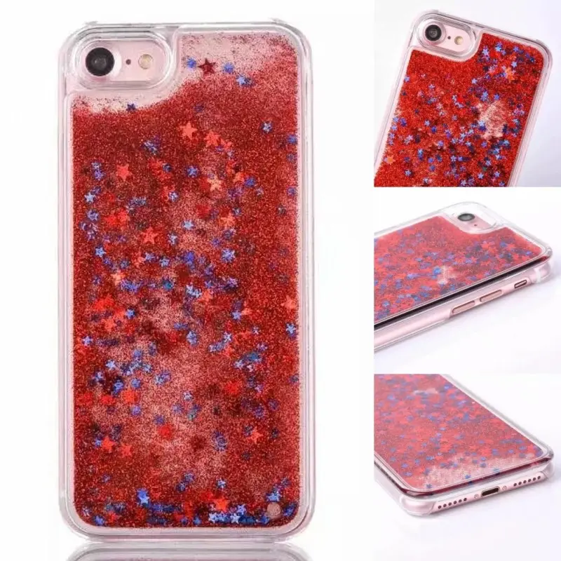 Phone Case Glitter Liquid Water Cover Back Quicksand Designer Mobile Phone Case for iPhone 7 for 7 plus Phone Case for iPhone 6