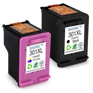 도매 Baisine 301XL Ink Cartridge Compatible 대 한 HP Ink Cartridge 301 대 한 데스크젯 3000 3050 3055 잉크젯 프린터