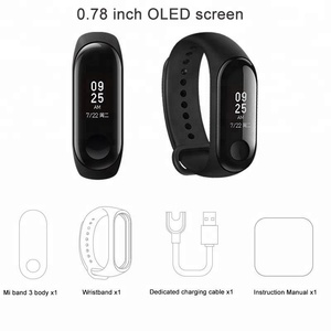 2018 nuevo Fitness Tracker 0,78 pulgadas OlED pantalla para Xiaomi Mi banda 3 reloj pulsera inteligente Original miband 3 - Product Image 6