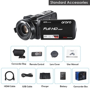 Caméra vidéo de poche ORDRO Z82HD avec zoom numérique 120x, zoom optique 10x, Wifi professionnel pour le vlogging - Product Image 5