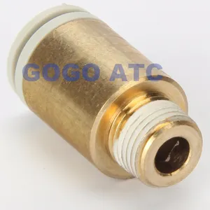 High quality High quality fittings KQ2S06-M6 O.D 6mm thread M6 hexagon socket head male connector one-touch fitting Pneumatic Components