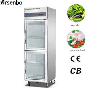 Rifornimento diretto della fabbrica di <span class=keywords><strong>doppia</strong></span> temperatura del sistema di raffreddamento della ventola di vetro display da cucina <span class=keywords><strong>porta</strong></span> del frigorifero del frigorifero - Product Image 2